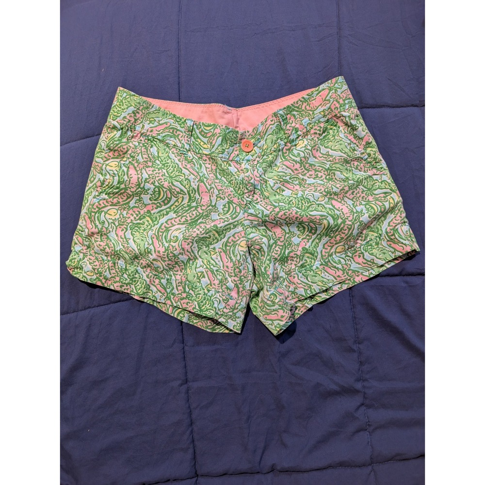 Lilly Pulitzer Callahan Shorts Chomp Chomp Pattern Women - Size 6